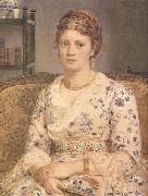 Sir Edward john Poynter,Bart.PRA,RWS Portrait of Mrs j.p.Heselitine (mk46) France oil painting artist